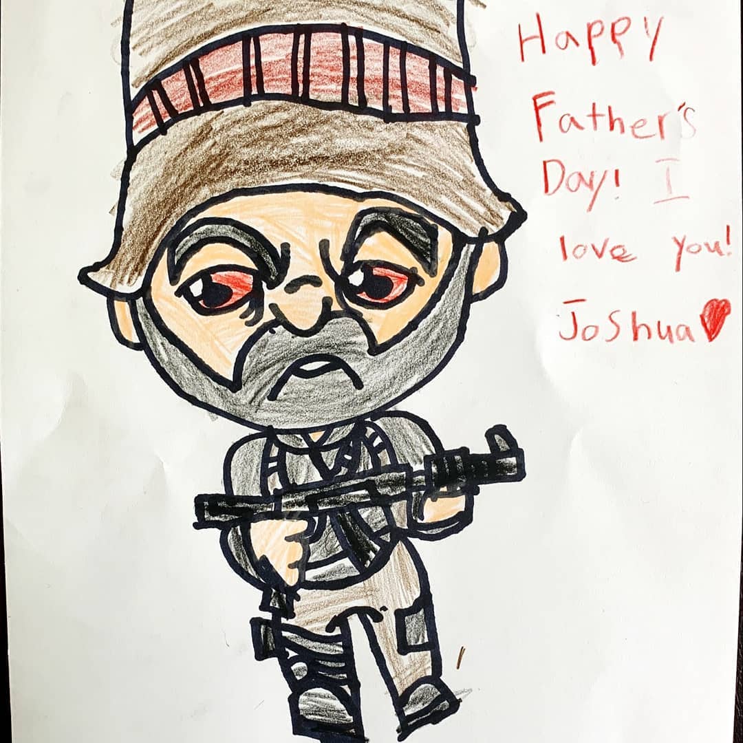 Father's Day art from my kids. 😍🤩❤️