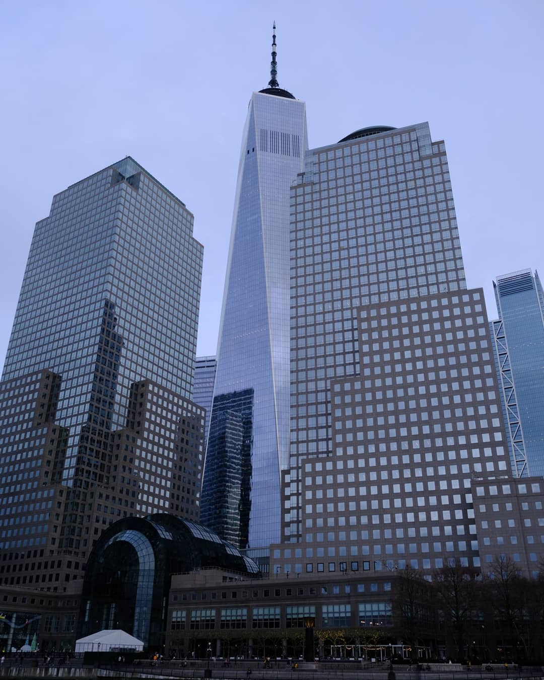 One World Trade Center with my office on the left.