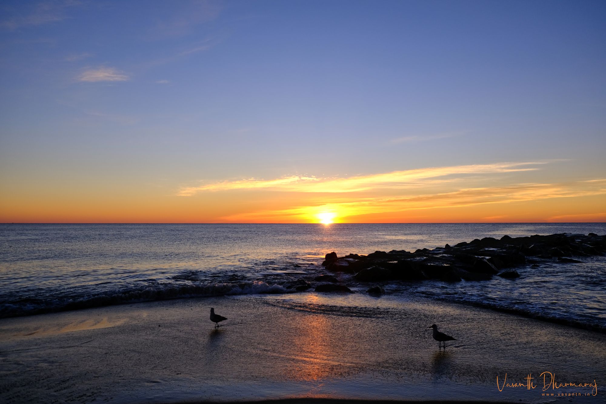 Sunrise in Belmar Beach NJ