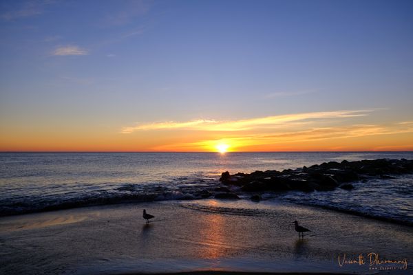 Sunrise in Belmar Beach NJ